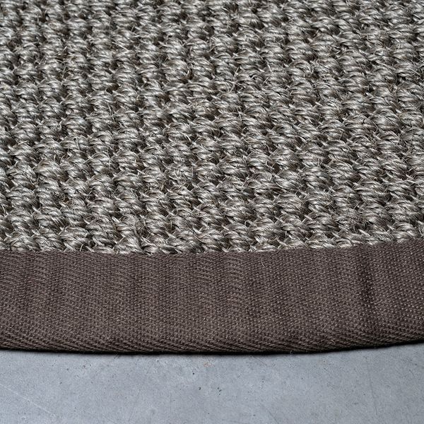 Hovedbilde Sisal teppe (80x300 - Gråbrun/brun kant)