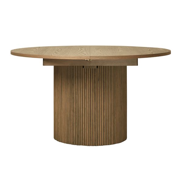 Hovedbilde Noor rundt spisebord ø120 (420) med 6 tilleggsplater (gråoljet eik)