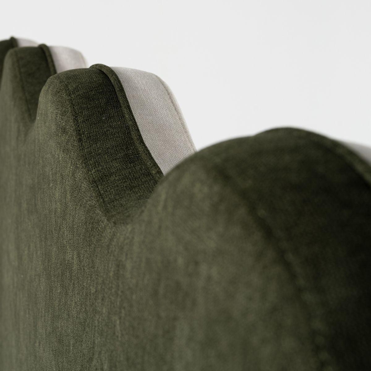 Sengegavl Hvit/grønn 