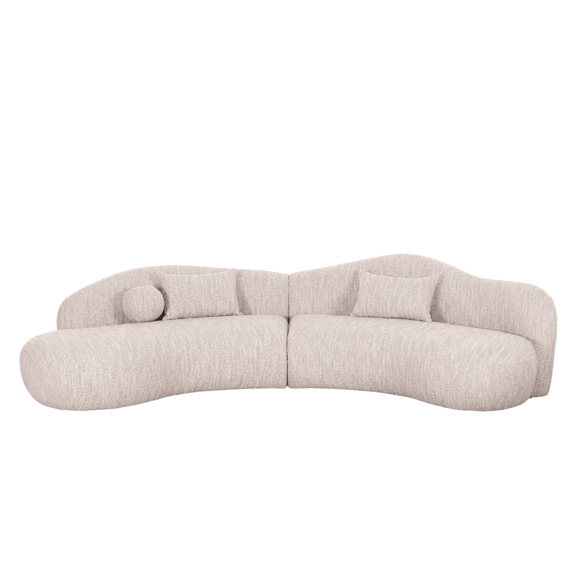 Calma sofa (Nightcity grovvevd beige melert) 326x150x82