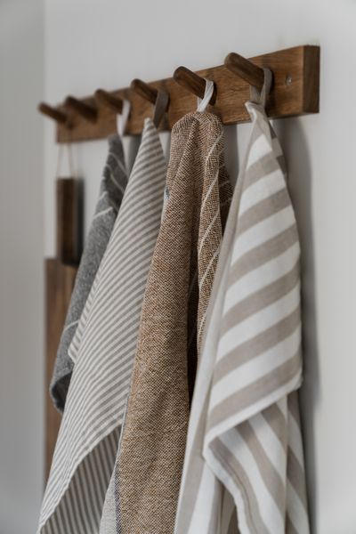 Hovedbilde Kjøkkenhåndkle Karamell/Natur