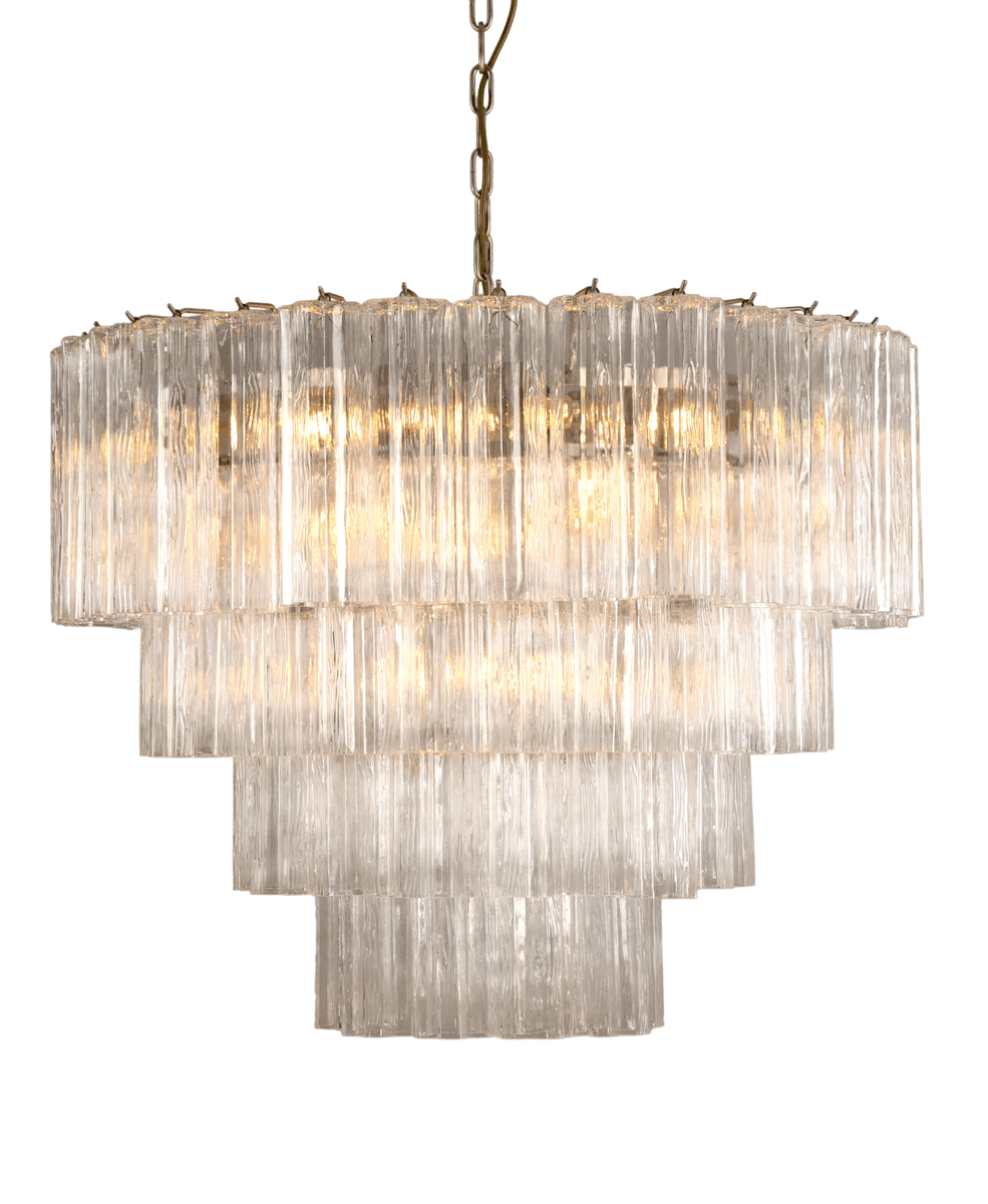 Sezane Chandelier 4 lag (ø81) klar / krom