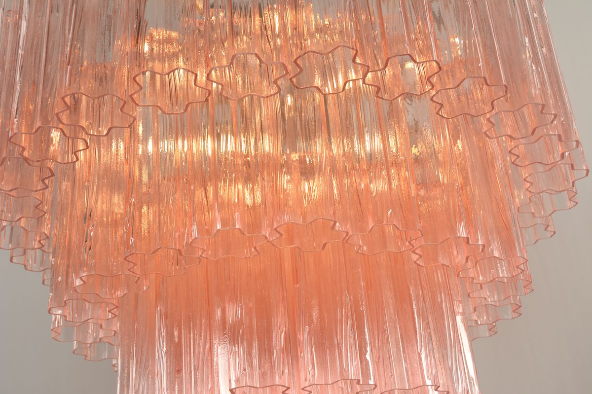 Sezane Chandelier 3 lag (ø72) rosa / krom