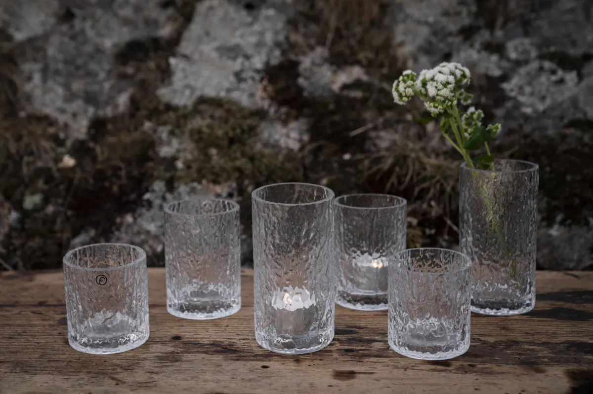 Lyslykt/vase glass stor